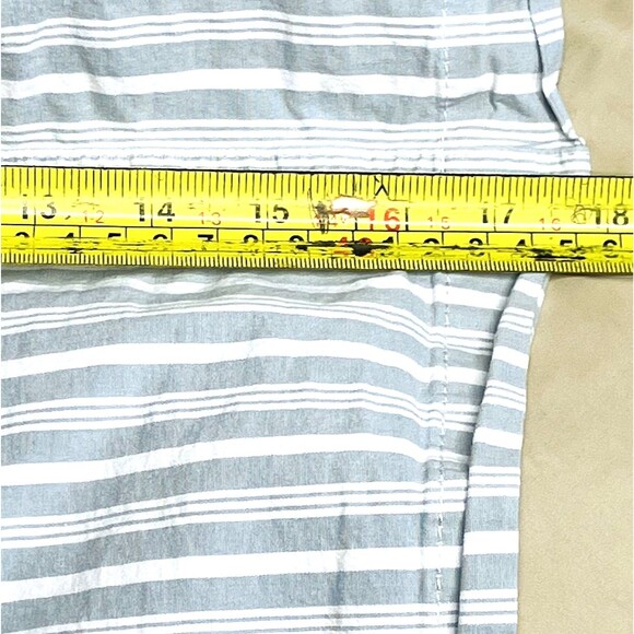 Lee Denim Jean Skirt Skort Stripe Gray White 14 M - Picture 8 of 12